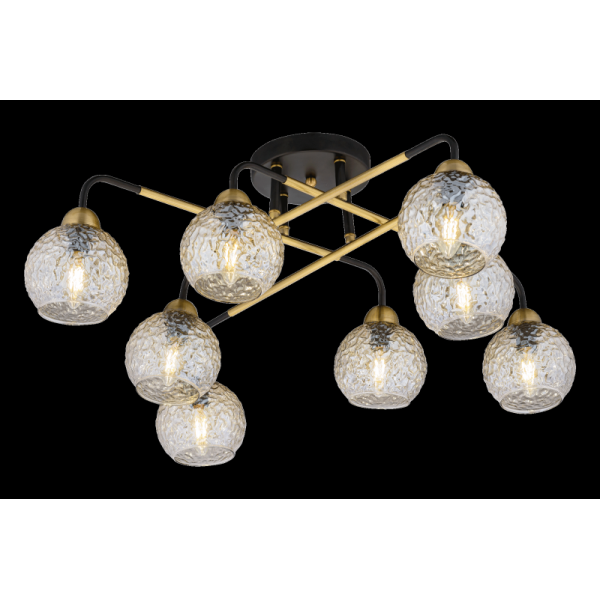 40252MD/8 MBK+AB (1) Люстра (NW)