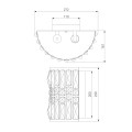 Настенный светильник Eurosvet Lory 10125/2 золото/прозрачный хрусталь Strotskis (10116/2)