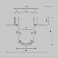 Шинопровод встраиваемый Maytoni Exility TRX034LS-222B