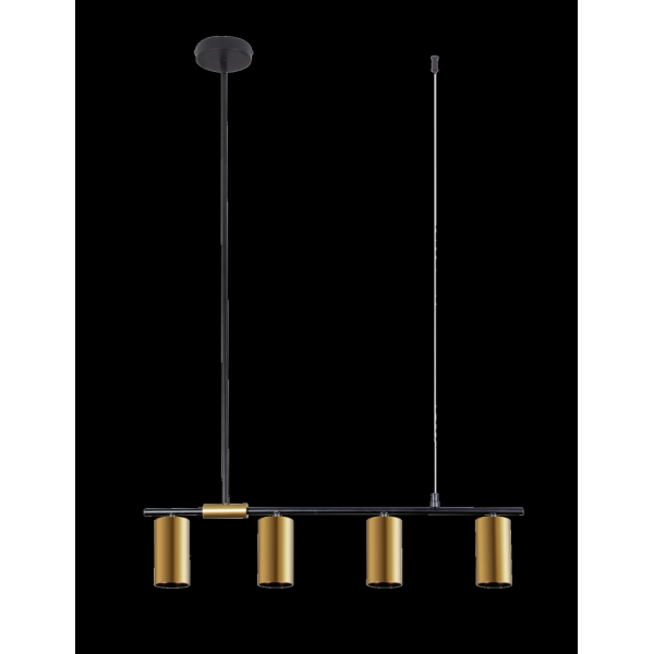 9001A-DW-4 BLACK+BRASS (1) Светильник (NW)