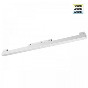 359618 SHINO NT25 000 белый Трековый светильник для низков. шинопровода с переключ. цв. темпер. IP20 LED 3000К\4000К\6000К 20W 48V FLUM