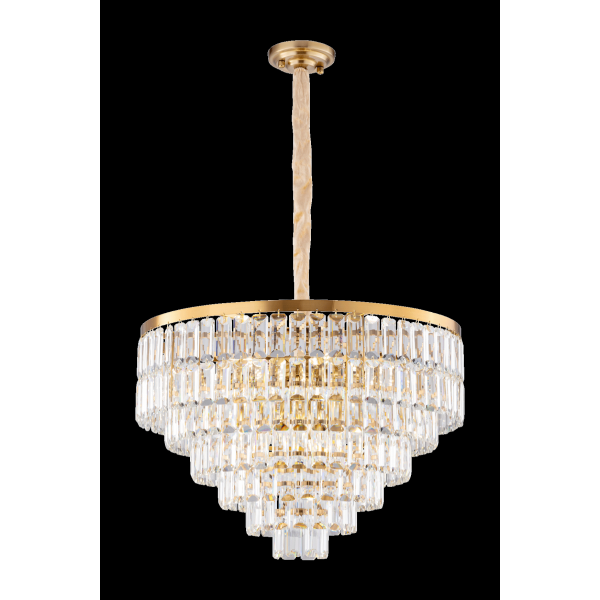 2752P/16A PLATING BRASS+CLEAR (1) Люстра NW