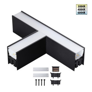 359611 OVER NT25 000 черный Светильник соединитель «Т» с переключ. цв. температуры IP20 LED 12W 220-240V 3000К\4000К\6000К FATTO