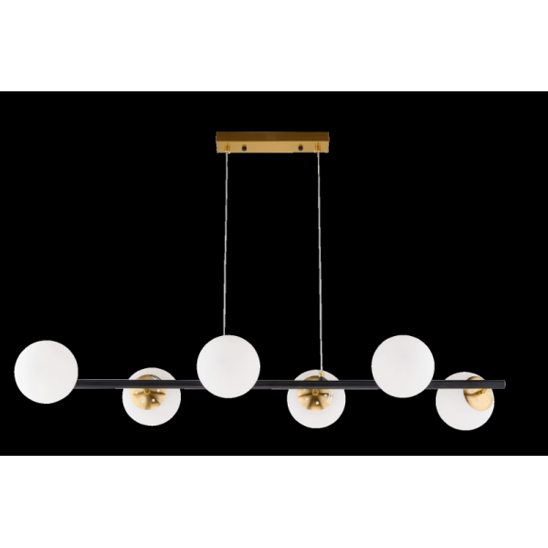 74542/6 ANTIQUE BRASS+BLACK (1) Люстра (RL)