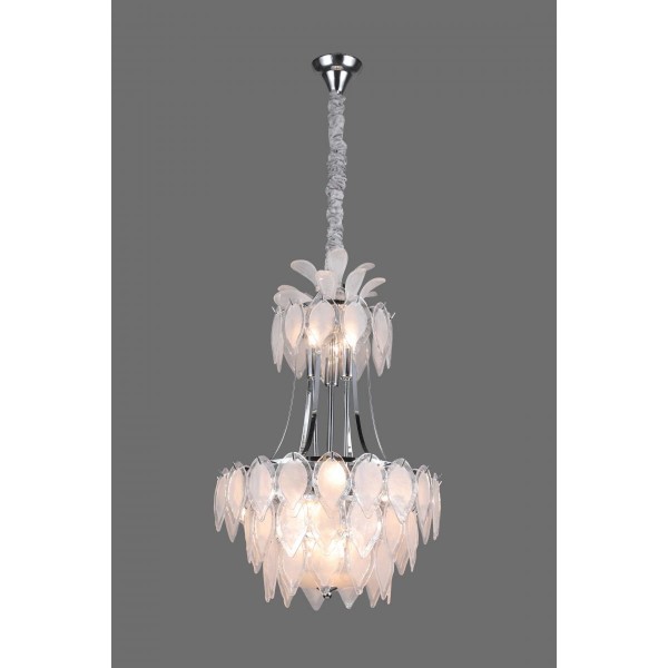 8775/12L-CR CHROME+WHITE (1) Люстра (NW)