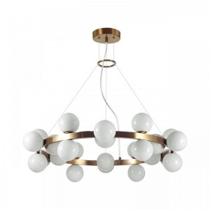 7109/24 MIDCENT ODL26 Подвесной светильник  белый/стекло/металл IP20 G9 24*5W  220-240V MAGIA