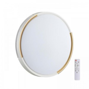 7612/EL PALE SN 184 Светильник пластик/белый/золотистый LED 72Вт 3000-6300K D490 IP43 пульт ДУ VELIO 7612/EL PALE SN 184 Светильник пластик/белый/золотистый LED 72Вт 3000-6300K D490 IP43 пульт ДУ VELIO