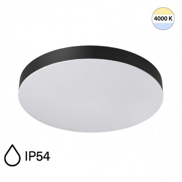 7760/36L MITRA LED SN 107 Светильник пластик/белый/черный LED 36Вт 4000K D400 IP54 GAMMA