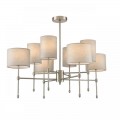 8262/8C CLASSI LN26 металл/текстиль, никель/серый Люстра потолочная E14 8*40W 220V LATTI