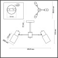 Потолочная люстра Lumion Comfi Ronnie 5644/3C