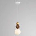 8257/1 SUSPENTIONI LN26 золото/коричнеый/белый, металл/стекло Подвес G9 1*20W 220V BONBONES