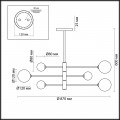 Подвесная люстра Moderni Estelle 4418/6C