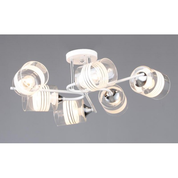 6411/6 WT+CR (1) Люстра (RL)