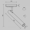 Трековый светодиодный светильник Maytoni Technical Focus T TR141-1-6W3K-M-B