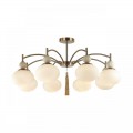8272/8C NEOCLASSI латунь/бежевый/белый, металл/керамика/стекло Люстра потолочная Е14 8*40W 220V GLORIYA