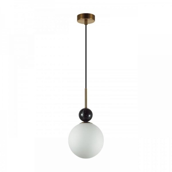 4361/1A MIDCENT ODL26 Подвесной светильник  бронзовый/белый/камень/металл IP20 E14 40W  220-240V LOLLA