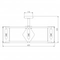 Потолочная люстра Eurosvet Aragon 60126/8 черный Smart