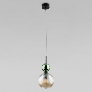 Подвесной светильник со стеклянным плафоном 11145 Sophia Green Cognac