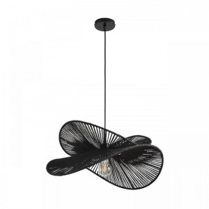 8382/1 ECO LN черный, металл/джутовый шнур Подвес E27 40W 220V ROPE