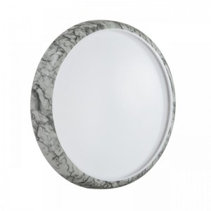 7638/DL COLOR SN 137 Светильник пластик/бел. мрамор LED 48Вт 4000K D410 IP43 MRAMO WHITE