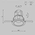 Встраиваемый светодиодный светильник Maytoni Technical Wise DL057-7W4K-B