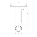 Трековый светильник 10W 3000K никель Elektrostandard 85525/01_система Лайн a072698