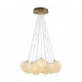 7109/13 MIDCENT ODL26 Подвесной светильник  металл/стекло/бронза/белый  IP20 E14 13*5W  220-240V MAGIA