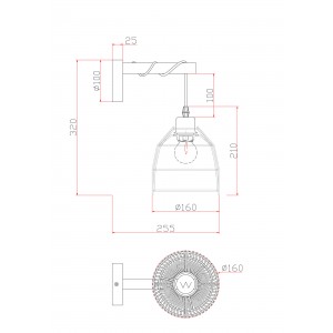 Настенный светильник (бра) Freya FR5334WL-01W