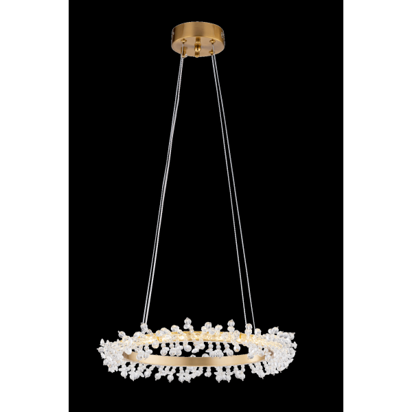 555P-400 BRONZE+CL (1) Люстра (NW)