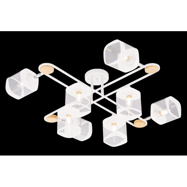 5079/8 WT+WOOD (1) Люстра (RL)