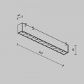 Подвесной светодиодный светильник Maytoni Technical Pendant system Parity Points TR128B-12W4K-M-W