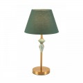 8275/1T CLASSI латунь/зеленый, металл/керамика/ткань Настольная лампа Е14 1*40W 220V VERMONT