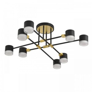 8307/8C COMFI золотой/черный, металл Светильник потолочный GX53 LED 8*7W 220V LENIANA