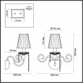 Бра Odeon Light Classic Aurelia 3390/1W