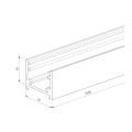 Шинопровод накладной никель 2м Elektrostandard 85227/00_система Лайн a072708
