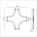 Соединитель X-образный с токопроводом Novotech Shino Smal 135211