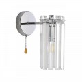 8348/1W CLASSI хром/прозрачный, металл/хрусталь Бра E14 1*40W 220V FAVLA