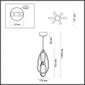 Подвесной светодиодный светильник Odeon Light L-vision Space 4891/25L