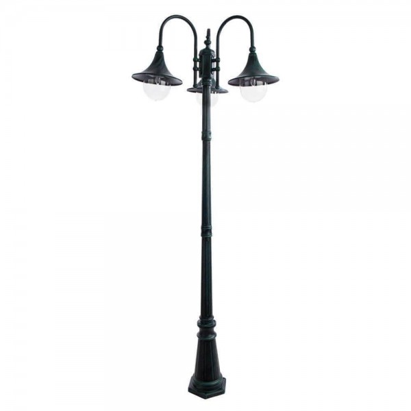 Садово-парковый светильник Arte Lamp Malaga A1086PA-3BG