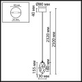 Подвесной светильник Odeon Light Gemme L-Vision 7110/4LB