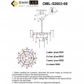 Подвесная люстра Omnilux Casanuova OML-52603-08