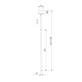 Подвесной светодиодный светильник Elektrostandard Flinn 50263 LED 4W 3000К латунь a072221