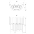 Настенный светильник Eurosvet Amantea 10122/2 хром/прозрачный хрусталь Strotskis