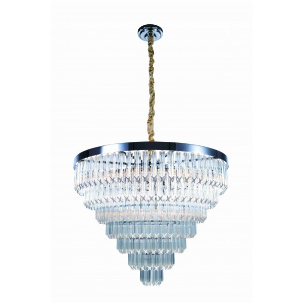 5731R/18 CHROME+CLEAR (1) Люстра (в 2-х коробках) NW