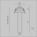 Встраиваемый светодиодный спот Maytoni Technical Focus T C140RS-L200-7W4K-B