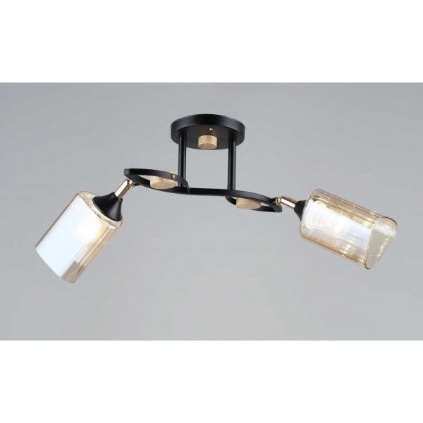 5076/2 BK+WOOD (6) Люстра (RL)