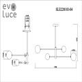 Подвесная люстра Evoluce Arcola SLE220103-04