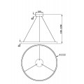 Подвесной светодиодный светильник Maytoni Rim MOD058PL-L54WK