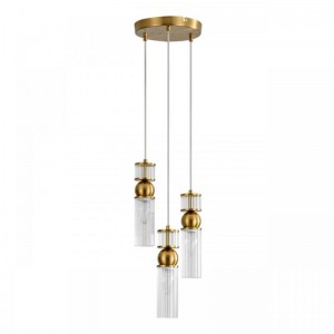 8276/3A MODERNI латунь/прозрачный, металл/стекло Подвес Е14 3*40W 220V DENVER 8276/3A MODERNI латунь/прозрачный, металл/стекло Подвес Е14 3*40W 220V DENVER