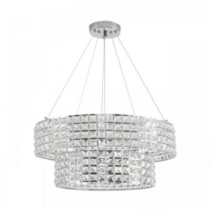 8378/5 NEOCLASSI LN хром/прозрачный, металл/хрусталь Люстра подвесная E27 5*60W 220V NARINA
